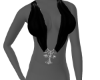 Black Sexy Cross Tops