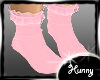 Girly Pink Ruffle Socks