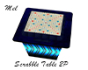 Blue Scrabble Table 2P