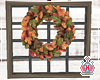 Fall Window w/ Wreath