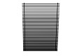 black window blinds