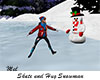Skate and Hug Snowman
