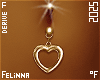 ℉ Gold Heart Piercing
