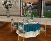  Teal dining table