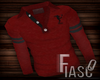 F:-Blac/Red Rugby LongS