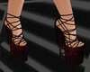 LaceCat heels red