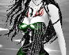 black green royal dress