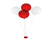 Balloons Red / White Sc