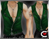 *SC-Leather Vest Green