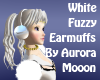 White Fuzzy EarMuffs