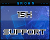 G| 15k Support Sticker