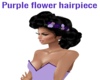purple flower hairpiece