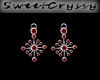 *SC-Ruby Star Earrings
