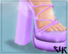 V | Purple  rope heels
