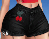 N. Black Jeans Short