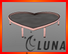 Pink heart shaped table