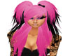 !* Hair Pink and Black