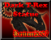 Dark T-Rex Statue