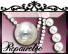 *R* White Pearls Sticker
