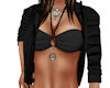 *K* Black hoodie bra