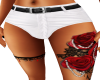 SHORTS WITH  ROSE TATOO