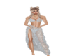 silver bikini/sarong