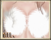 White fur bra