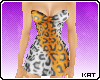 [K] Leopard Swirl Dress