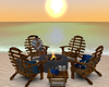 beach chairs w firepit
