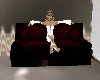 Crimson Couch with Poses
