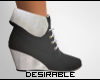 D| Wedge Boots Black