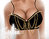 Black & Gold Chain Top