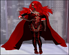Long Red feather Cape
