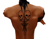 Skull/Star Back Tattoo