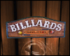 WC Billiard Sign