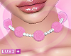 e Choker Fur Pink