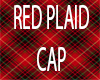 RED PLAID CAP