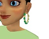 24K Gold Emerald Earring