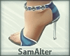 Sandalias azules heels 
