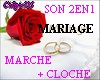 SON MARIAGE marhe+cloche