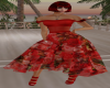 Dress flower red