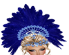 Showgirl Blue Headress