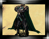 Loki emerald velvet cape