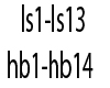 ls1-ls13-hb1-hb14  LH