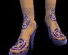Purple paltforma shoe