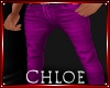 Pink Fur Jeans