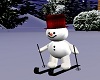 Skiing Snowman