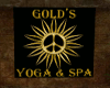 Gold's Spa Sign