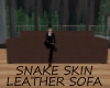 snake skin leather sofa!