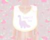 Pastel Dino Bib